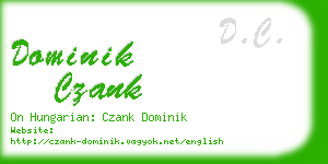 dominik czank business card